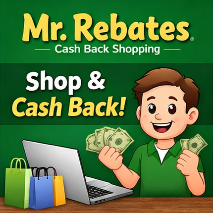 Mr Rebates cashback site for online shopping rewards at major retailers